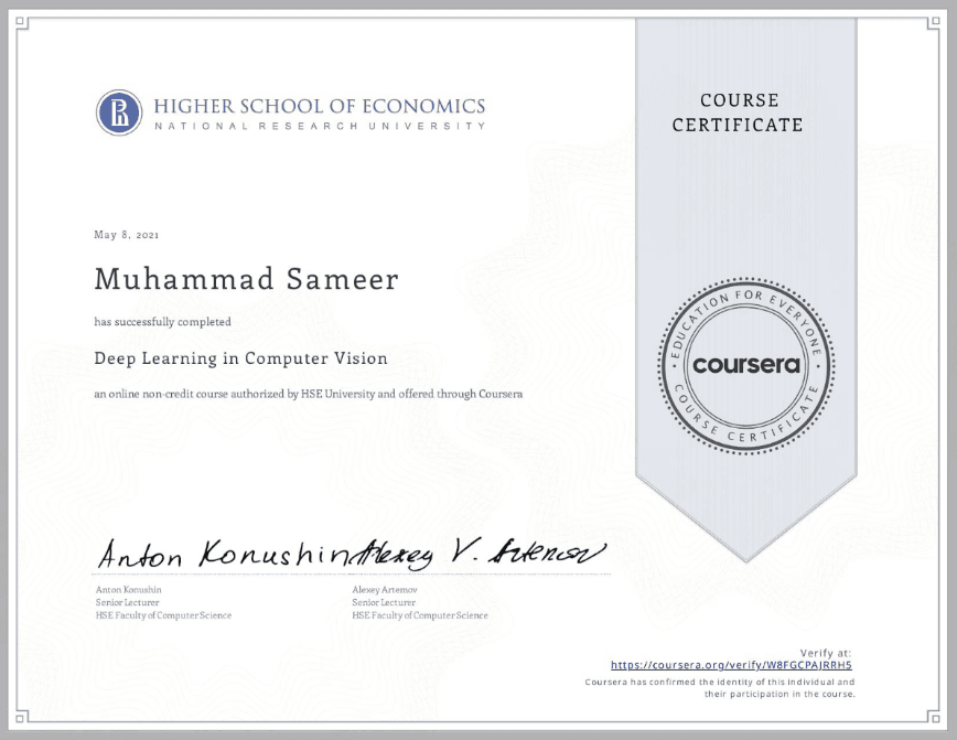 Deep Learning in Computer Vision